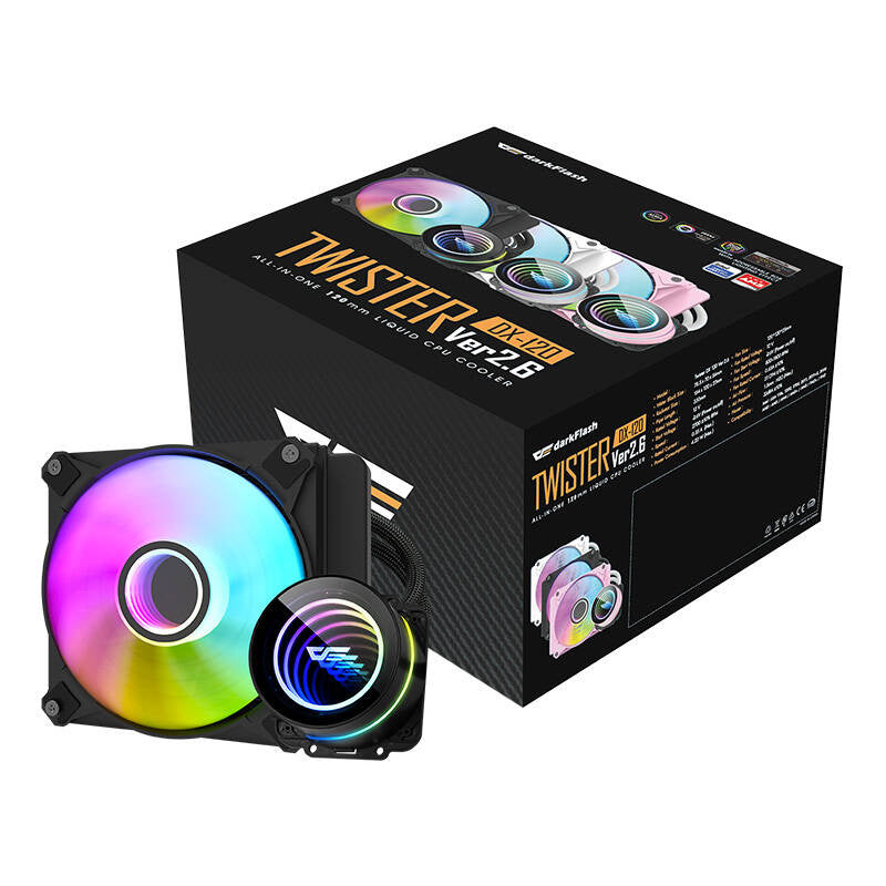 PC vandkøling Darkflash DX120 V2.6 (sort)
