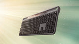 Logitech Signature Slim Solar + K980 tastatur Universel RF trådløs + Bluetooth QWERTY UK international Grafit