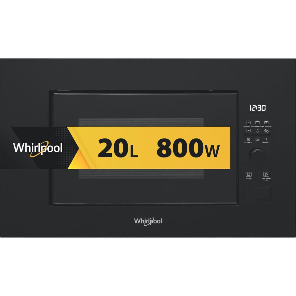 Whirlpool WMF200G NB Sort Grill mikroovn Indbygget 20 L 800 W