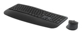 Logitech Signature Comfort Plus Combo MK880 tastatur Mus inkluderet Universel RF trådløs + Bluetooth QWERTY Dansk, Norsk, Svensk, Finsk Grafit