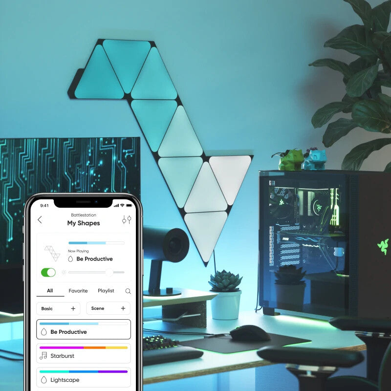 Nanoleaf NL48-1101TW-10PK intelligent belysning Intelligent panel Wi-Fi