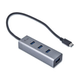 i-tec Metal C31HUBMETAL403 interface hub USB 3.2 Gen 1 (3.1 Gen 1) Type-C 5000 Mbit/s Grå