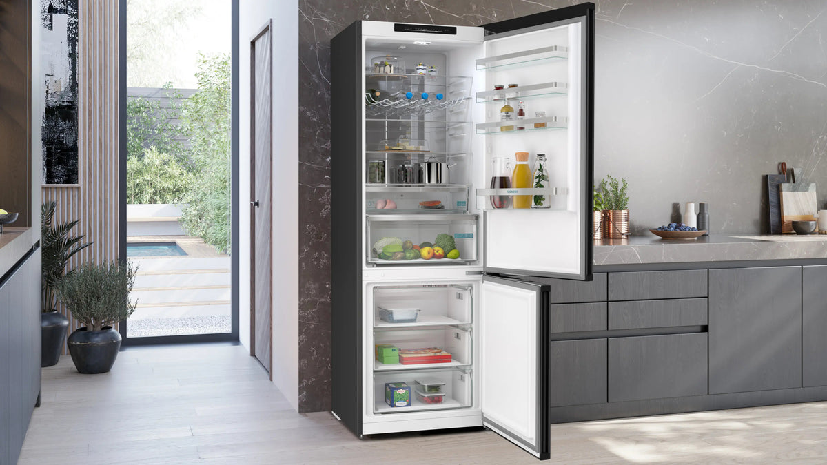 Siemens iQ300 KG49NVXDG køle-/fryseskab Fritstående 440 L Rustfrit stål