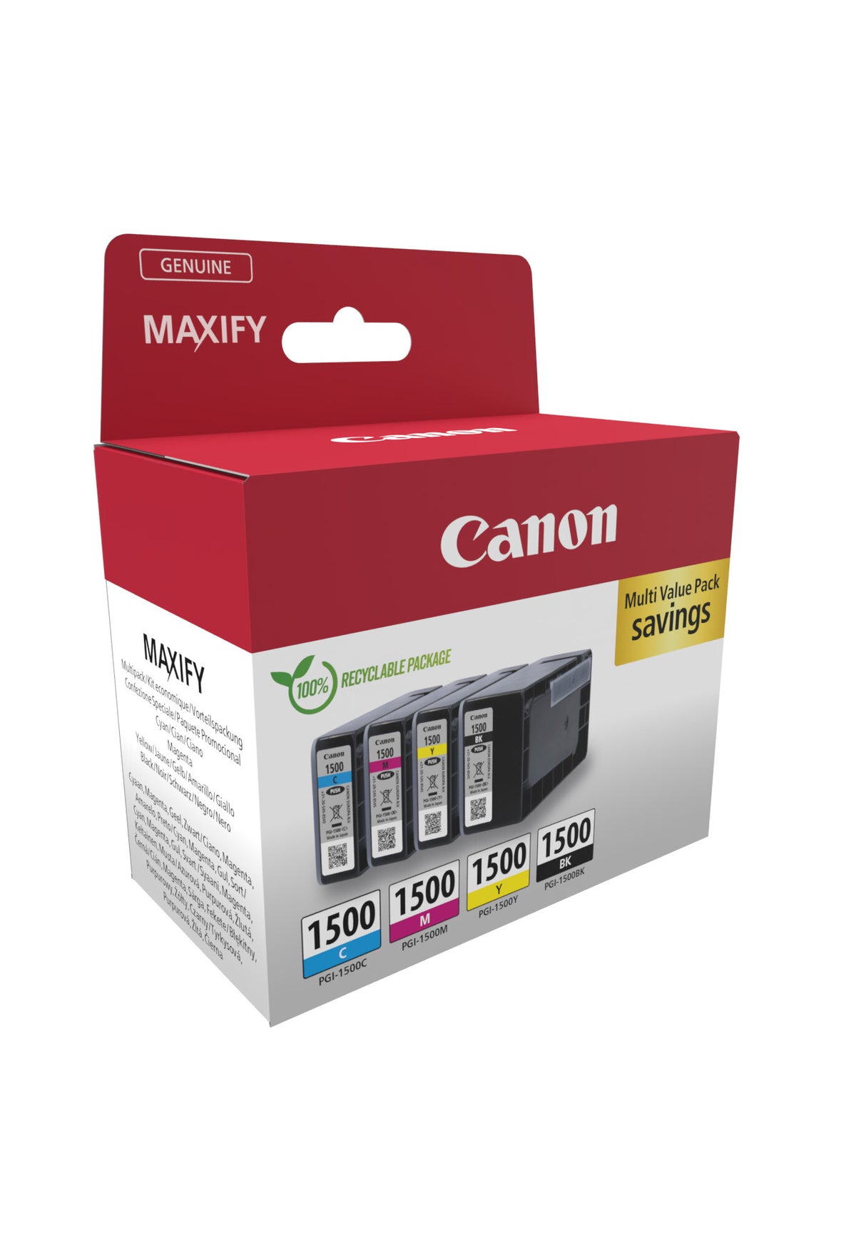 Canon 9218B006 blækpatron 4 stk Original Sort, Blå, Magenta, Gul