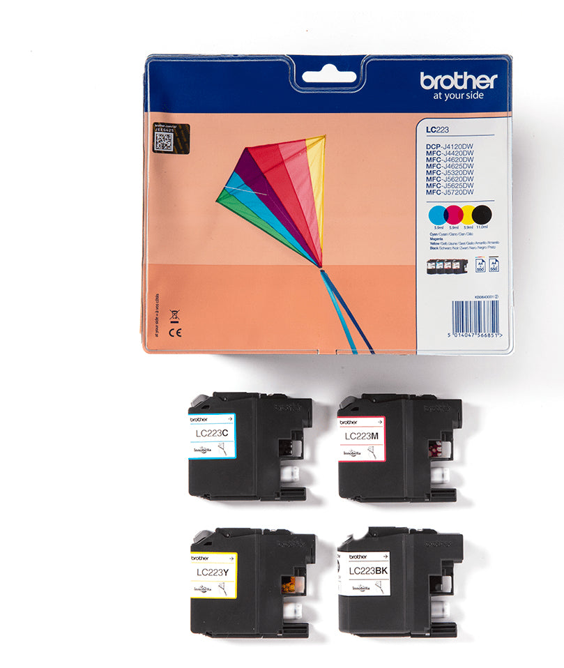 Brother Original LC223VALBP sampak blækpatroner