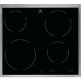 Electrolux EHF6240XXK Sort Indbygget 57.6 cm Keramisk 4 zone(s)