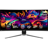 MSI MPG 341CQPX QD-OLED computerskærm 86,4 cm (34") 3440 x 1440 pixel UltraWide Quad HD Sort