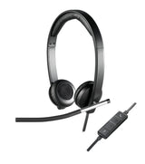 Logitech H650E Headset Ledningsført Kontor/Callcenter USB Type-A Sort, Sølv