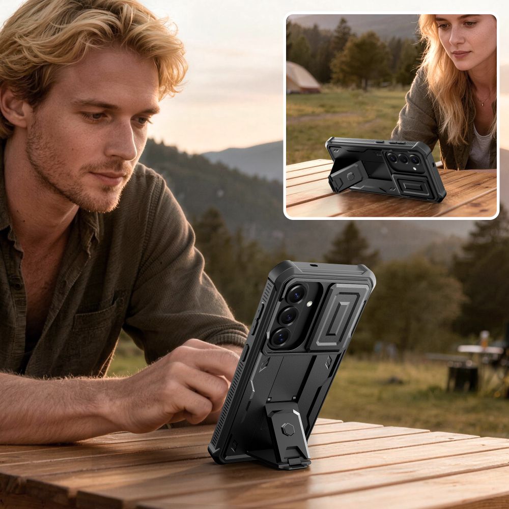 Tech Protect Kevlar Cam+ 2 Sæt Galaxy S26 Sort