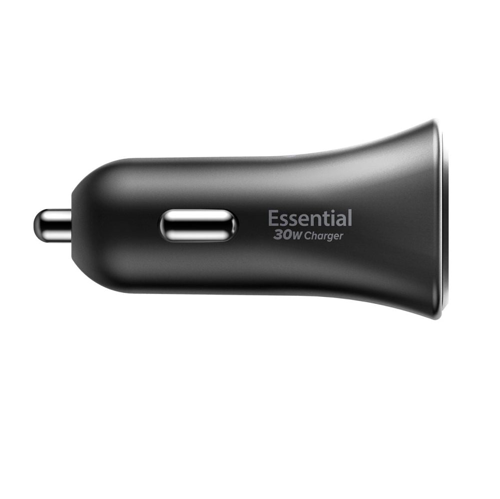 Spigen Essential Ev301 1 Ports Biloplader 30 W Sort