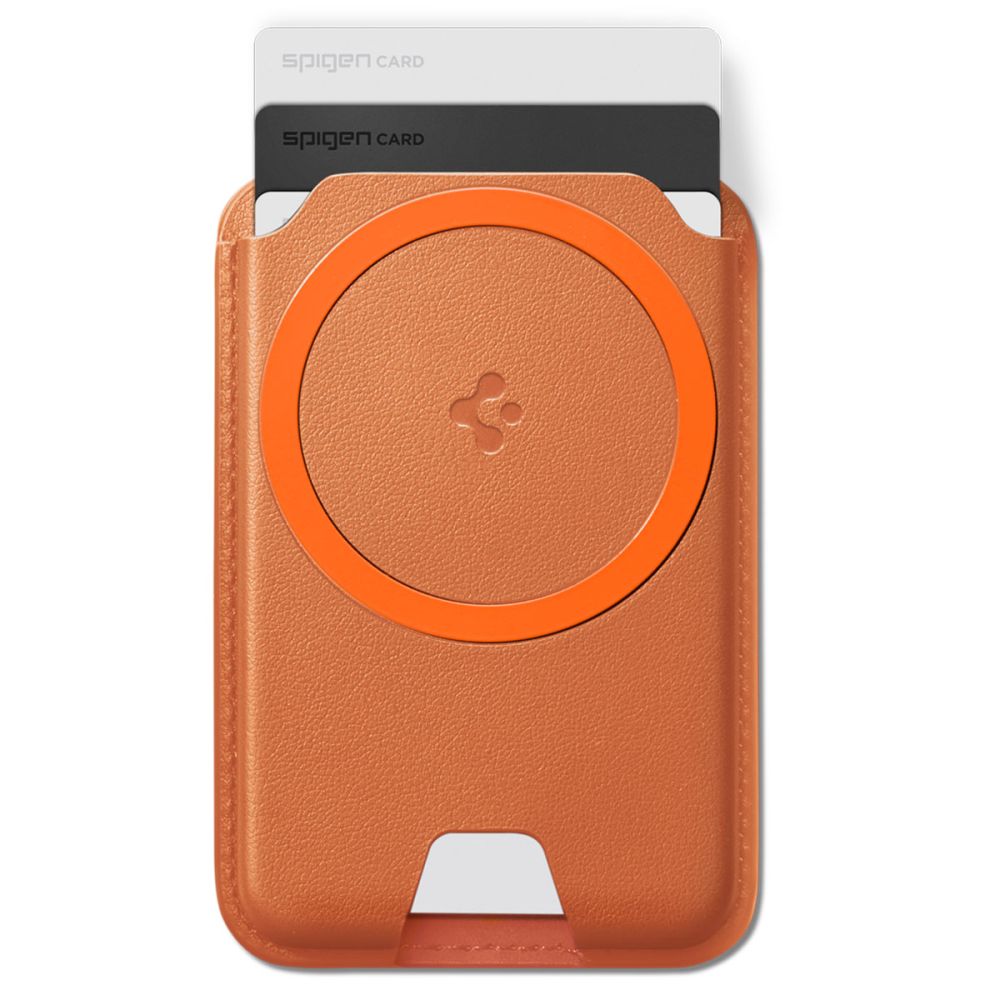 Spigen Valentinus Magfit+ Magsafe Universal Magnetisk Kortholder Metallisk Orange