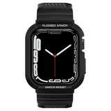 Spigen Rugged Armor ”Pro” Apple Watch 6 / 7 / 8 / 9 / Se 1 / 2 / 3 (44 / 45 Mm) Sort