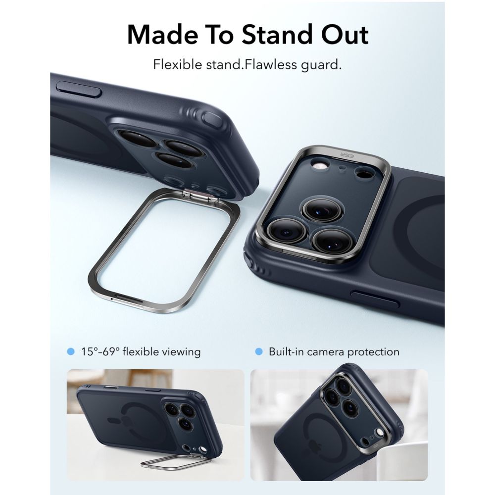 Esr Classic Hybrid Støttebeskyttelse Magsafe Iphone 17 Pro / 18 Pro Frosted Blå