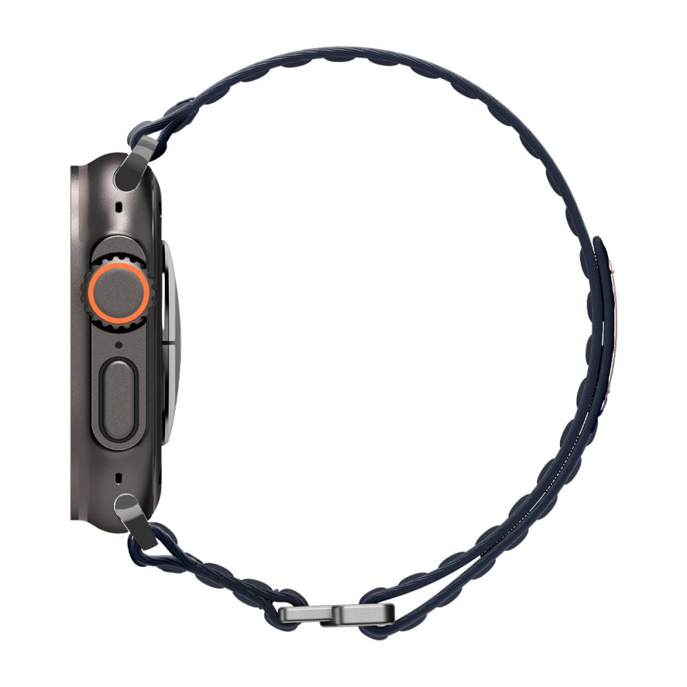 Spigen Wbf0 Remmen Til Apple Watch 8 / 9 / 10 / 11 / 12 / Se / Ultra (44 / 45 / 46 / 49 Mm) Marineblå
