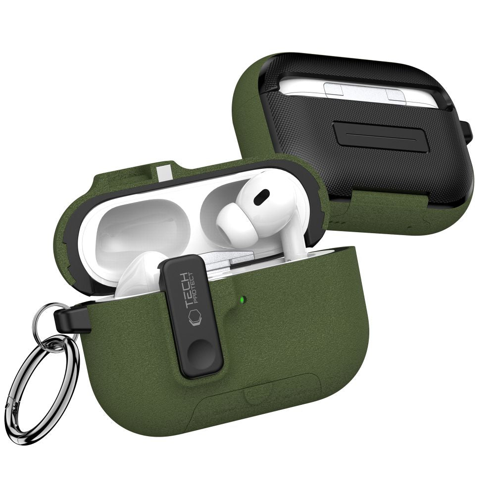 Tech Protect Slim Hook Apple Airpods Pro 3 Olivegrøn