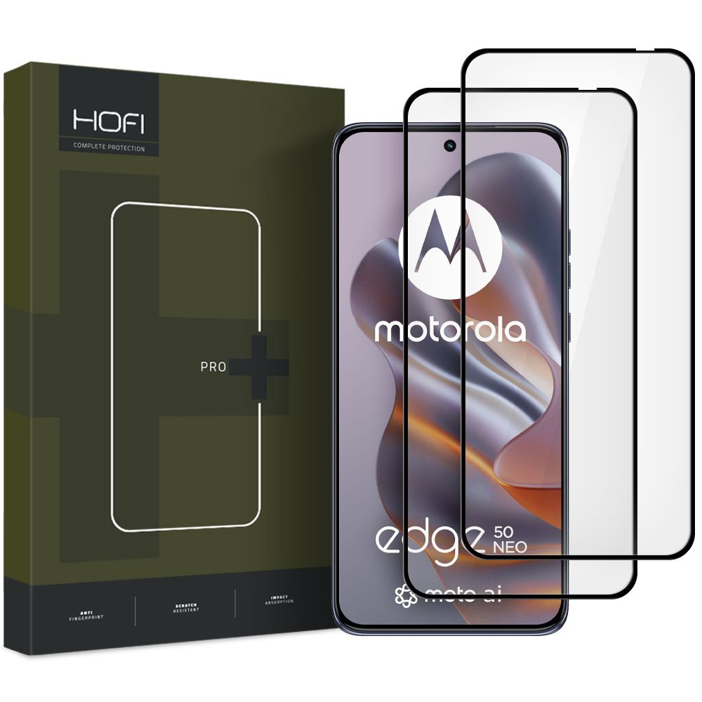 Hærdet Glas Hofi Glass Pro+ 2 Pack Motorola Edge 50 Neo / 60 Neo Black