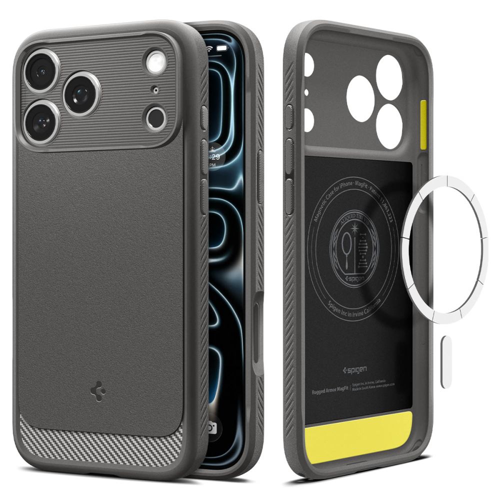 Spigen Rugged Armor Magsafe Iphone 17 Pro Max / 18 Pro Max Grå
