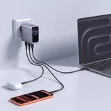 Tech Protect Powervision Nc100 W Gan 3 Ports Netværksopladder Pd 100 W / Qc3.0 Mørkegå