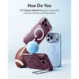 Esr Classic Hybrid Støtte Magsafe Iphone 17 Pro / 18 Pro Frosted Deep Burgundy