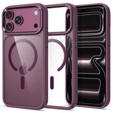 Tech Protect Magmat Magsafe Cc Iphone 17 Pro / 18 Pro Burgundy/Clear