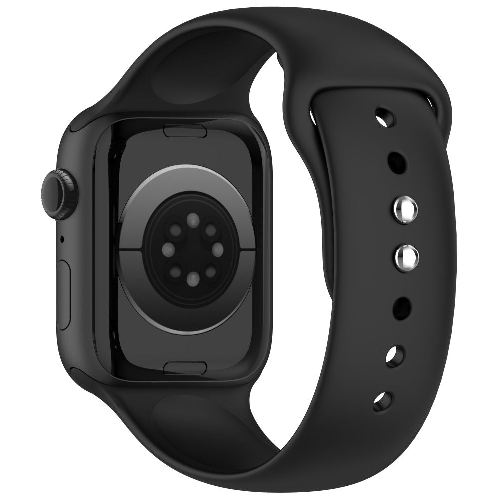 Tech Protect Silikone Apple Watch 8 / 9 / 10 / 11 / 12 / Se / Ultra (44 / 45 / 46 / 49 Mm) Sort