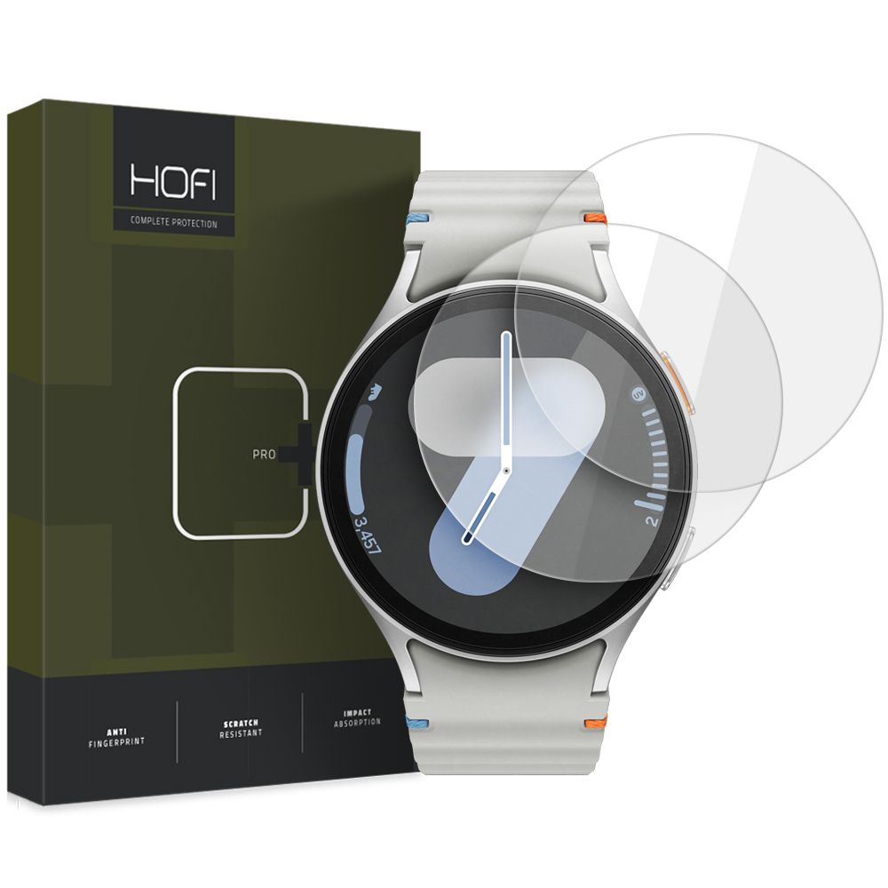 Hærdet Glas Hofi Glass Pro+ 2 Pack Samsung Galaxy Watch 4/5/6/7 (44 Mm) Klar