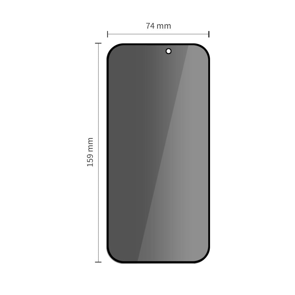 Privacyglas Tech Protect Quick Set Spy+ 2 Pack Iphone 16 Pro Max Privacy