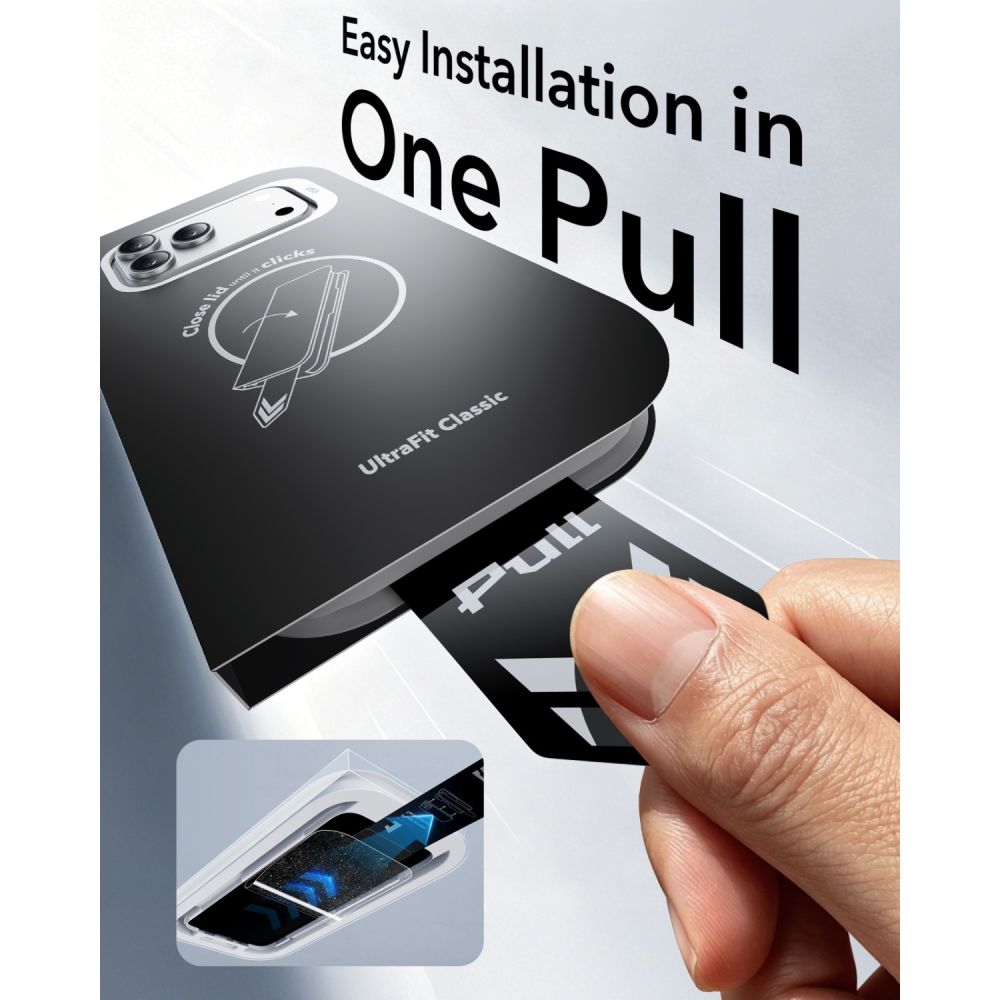 Hærdet Glas Esr Ultrafit Classic Hærdet Glas 2 Pack Iphone 17 Pro / 18 Pro Sort