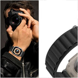 Tech Protect Nylon Pro Apple Watch 8 / 9 / 10 / 11 / Se / Ultra (44 / 45 / 46 / 49 Mm) Marineblå / Grå