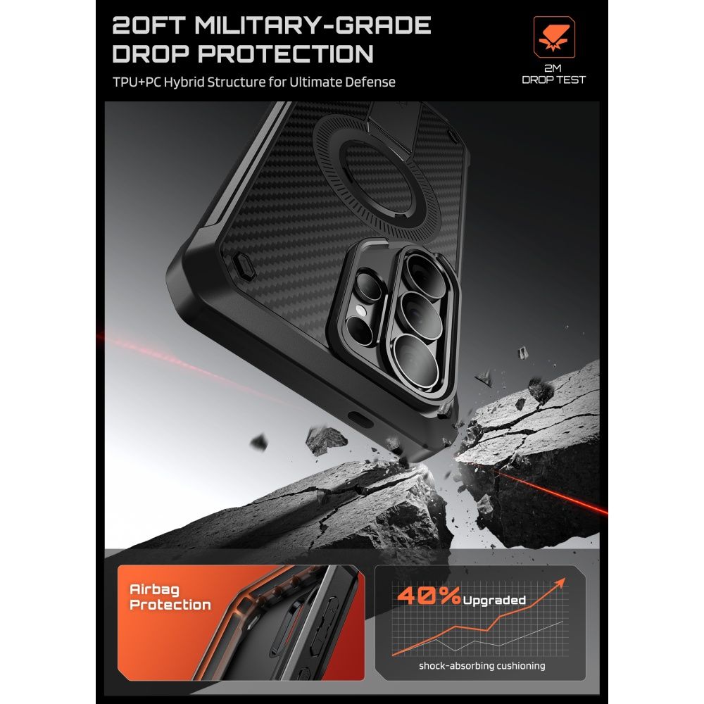 Supcase Unicorn Beetle Pro Mag Magsafe 2 Sæt Galaxy S26 Ultra Aramid