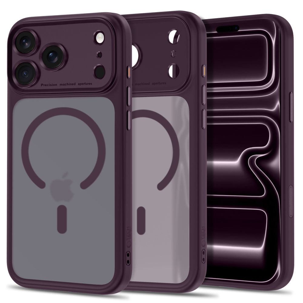 Tech Protect Magpeak Magsafe Cc Iphone 17 Pro / 18 Pro Mat Burgundy