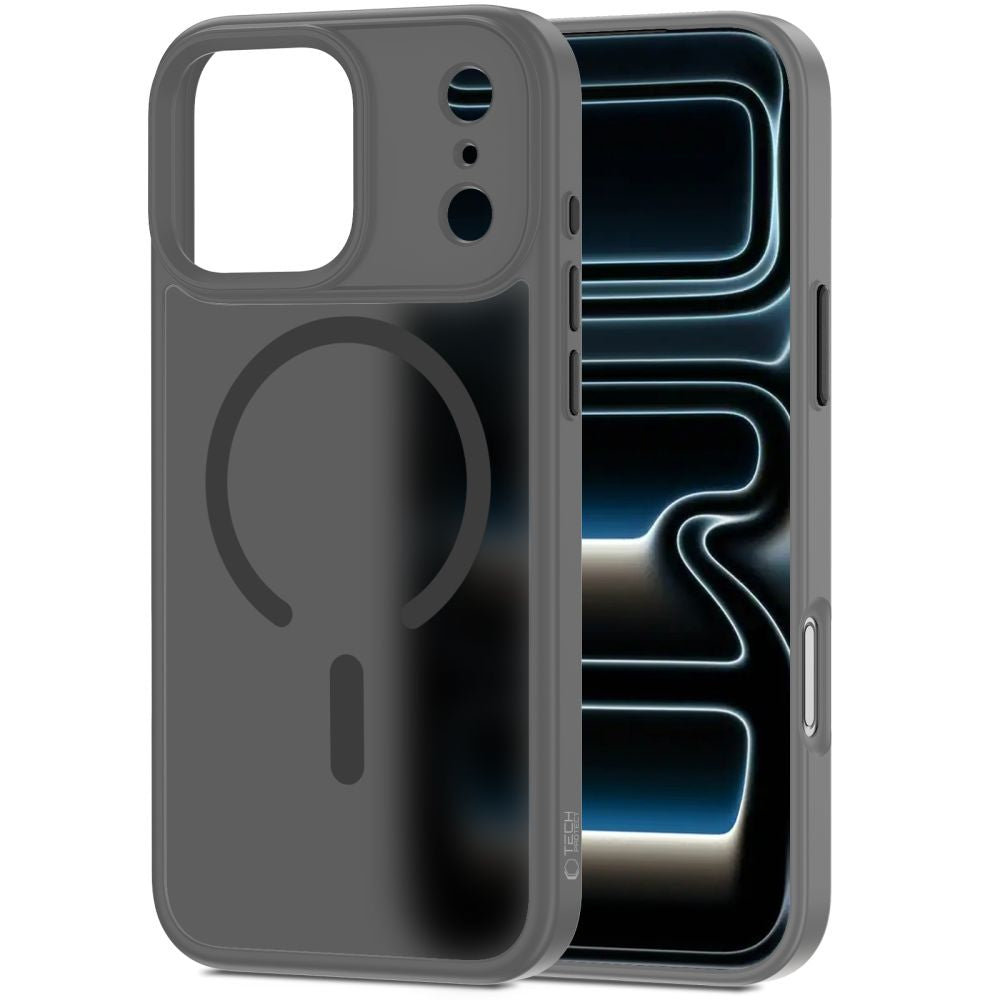 Tech Protect Magmat Magsafe Iphone 17 Pro Matte Krydskrift Grå