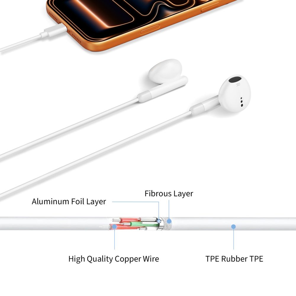 Tech Protect Ultraboost Mini Jack Høretelefon Core G4 Hvid
