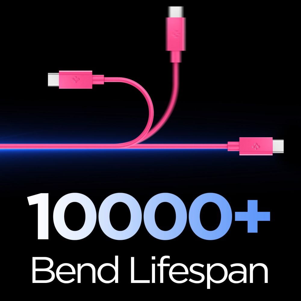 Spigen Eb6010 Cc Essential Usb C Kabel 60 W 100 Cm Lyserød