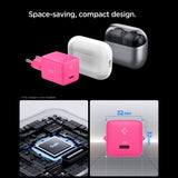 Spigen Ee301 Eu Gan Essential 1 Port Netværksopladder 30 W Pink