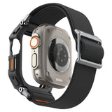 Spigen Lite Fit Pro & Hærdet Glas Til Apple Watch Ultra 1 / 2 / 3 / 4 (49 Mm) Matsort