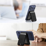 Tech Protect Magwallet Stand Magsafe Universal Rfid Magnetisk Kortholdning I Karbonium