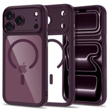 Tech Protect Magpeak Magsafe Cc Iphone 17 Pro / 18 Pro Burgundy/Clear