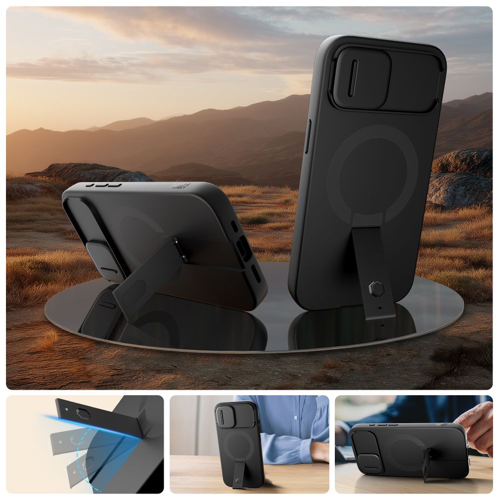 Tech Protect Kevlar Aura Magsafe Iphone 16 E / 17 E Sort