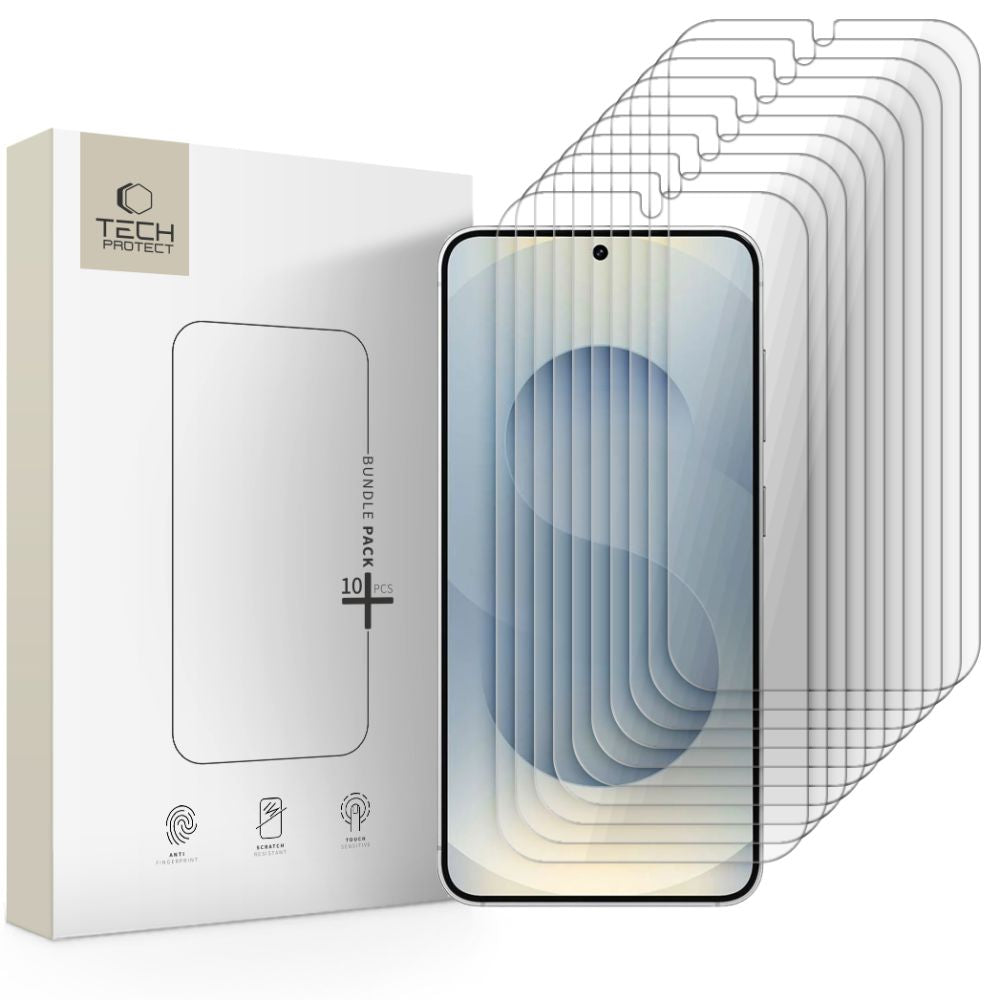 Hærdet Glas Tech Protect Bundle 10 Pack Galaxy S24 / S25 Clear