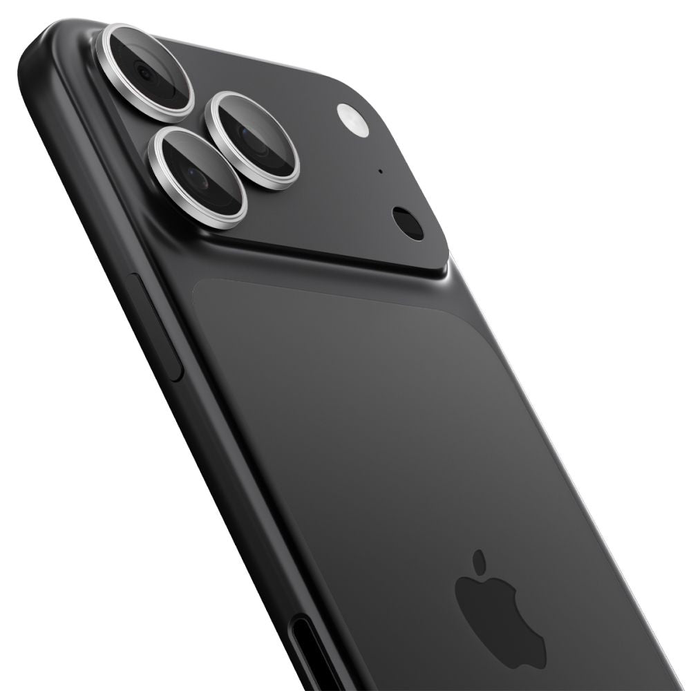 Kamera Beskyttelse Spigen Optik Pro Glas.Tr ”Ez Fit” Camera Protector 2 Pack Iphone 14 Pro / Max / 15 Pro / Max / 16 Pro / Max / 17 Pro / Max Silver