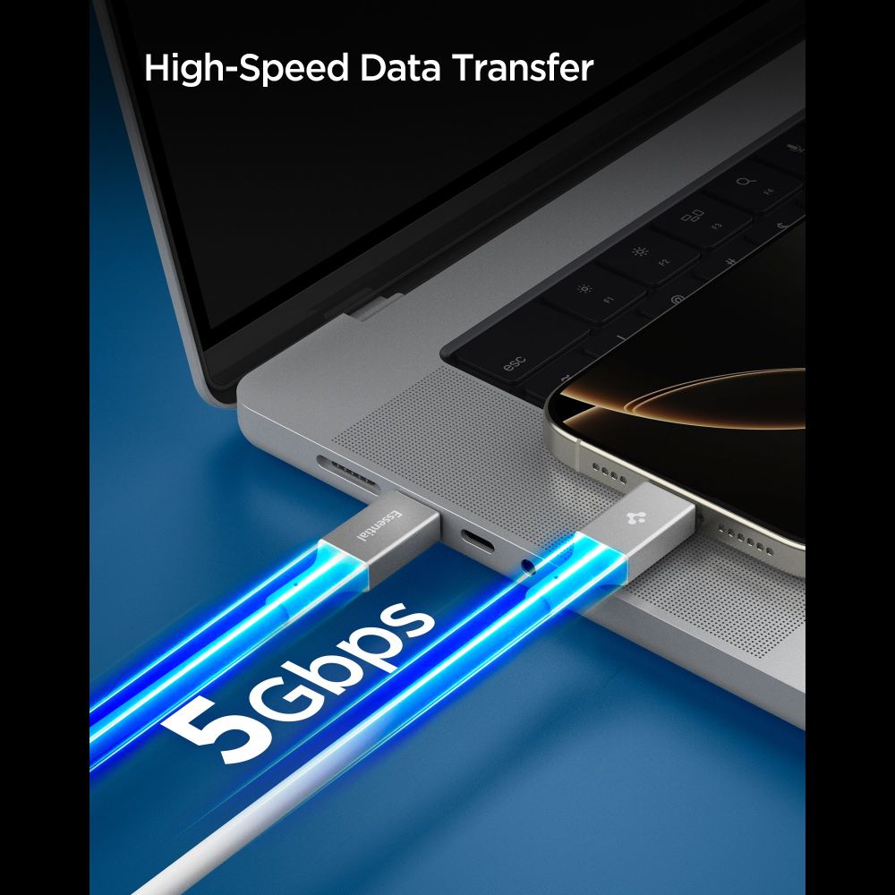 Spigen Eb10020 Cc Essential Usb C Kabel 100 W 200 Cm Hvid