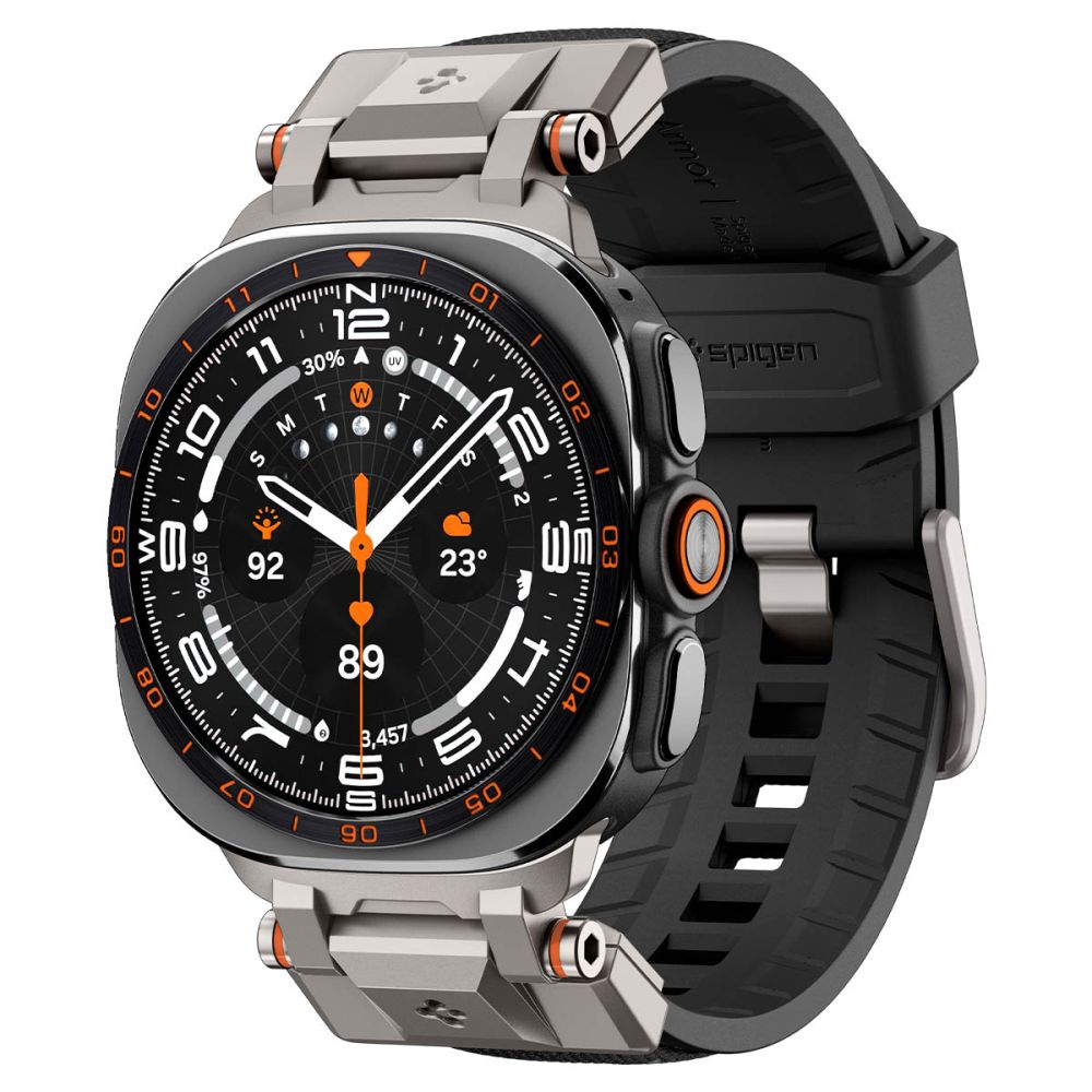 Spigen Durapro Armor Band Samsung Galaxy Watch Ultra 1/2 2024 2026 (47 Mm) Sort