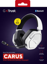 Trust GXT 493W Carus Headset Kabel & trådløs Headset, Hjelm Spil USB Type-C / USB Type-A Bluetooth Hvid