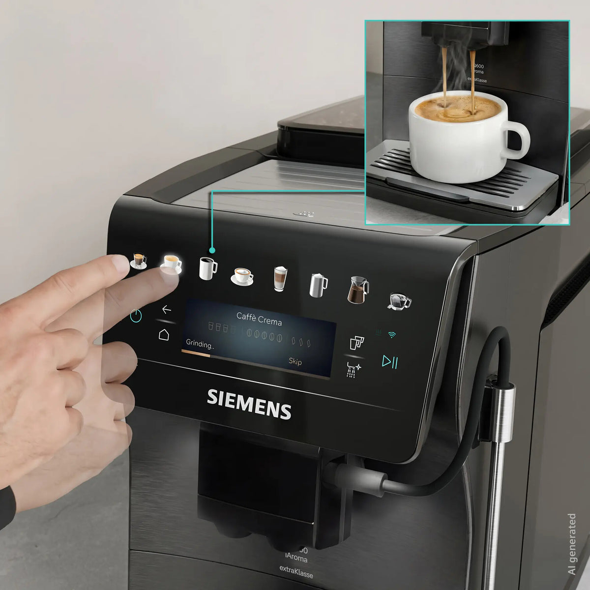 Siemens TP607EF5 kaffemaskine Fuld-auto Espressomaskine 1,8 L