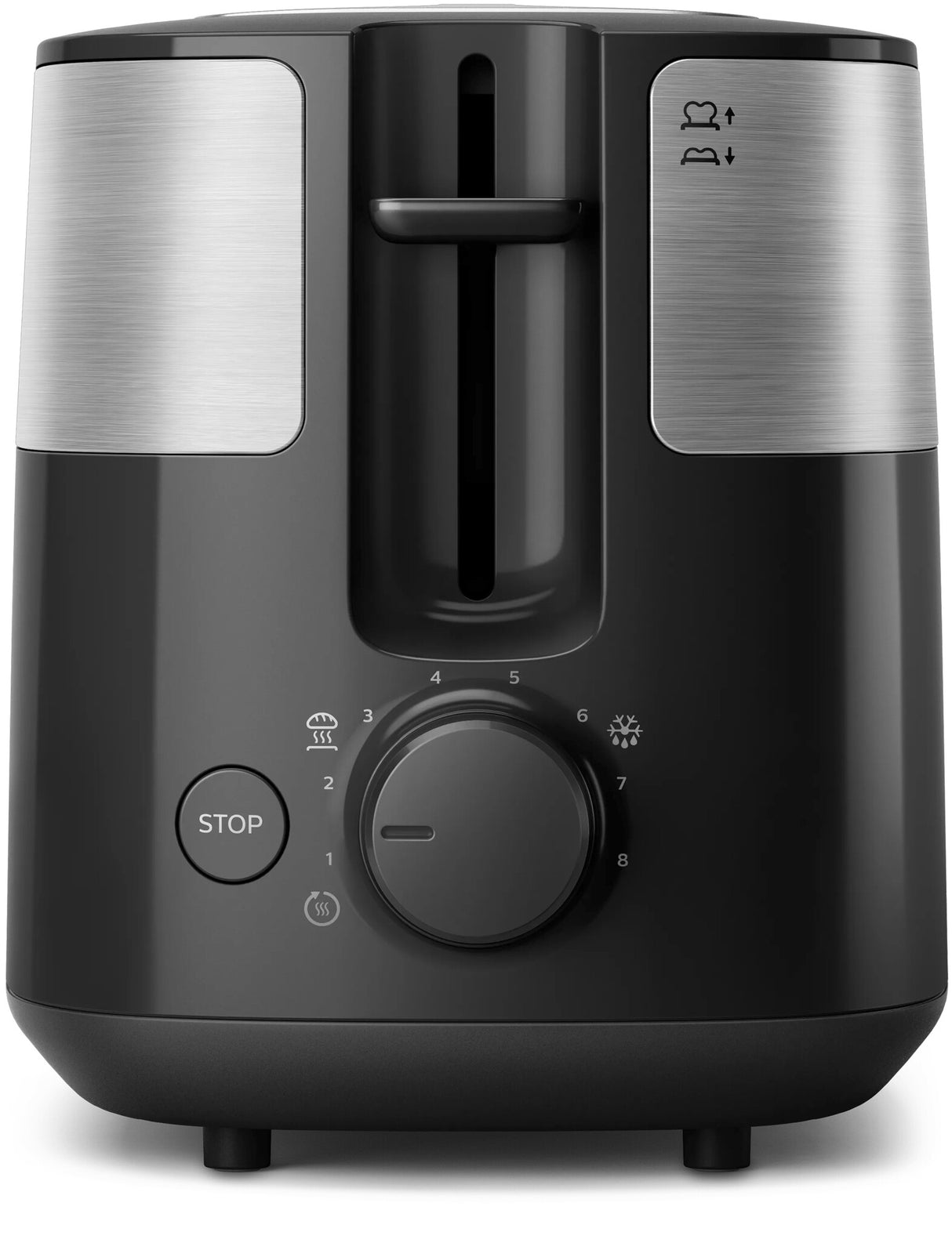 Philips Daily Collection HD2517/90 brødrister 8 2 skive(r) 900 W Sort, Sølv