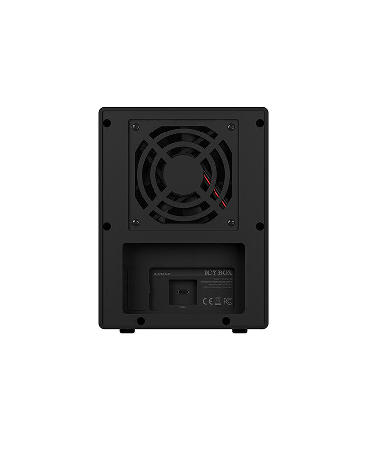 ICY BOX IB-3740-C31 HDD/SSD enclosure Black 2.5/3.5"