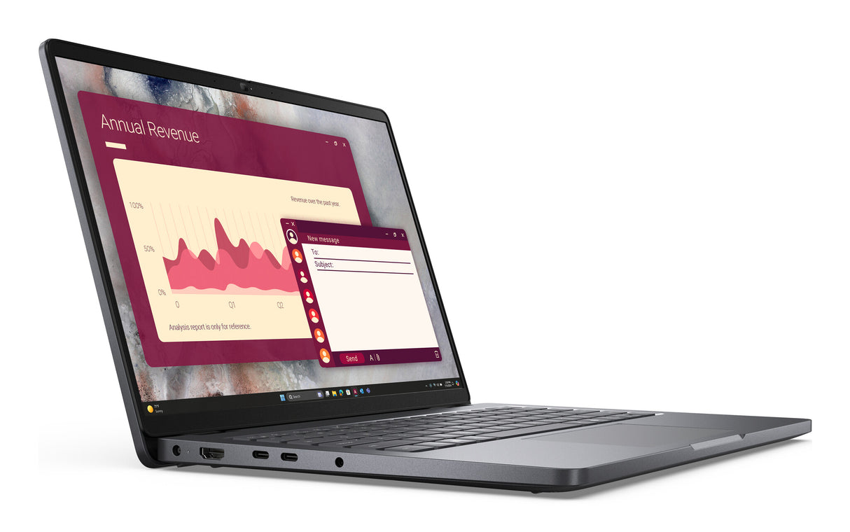 DELL Pro 14 PC14250 Intel Core 5 120U Laptop 35,6 cm (14") Full HD+ 16 GB DDR5-SDRAM 512 GB SSD Wi-Fi 6E (802.11ax) Windows 11 Pro Sort
