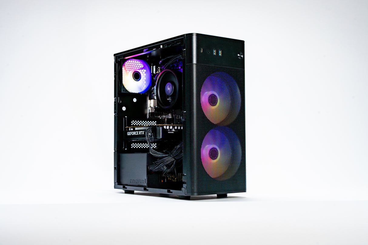 Erazer Recon E45 AMD Ryzen™ 5 5500 16 GB DDR4-SDRAM 1 TB SSD NVIDIA GeForce RTX 4060 Windows 11 Home Desktop PC Sort
