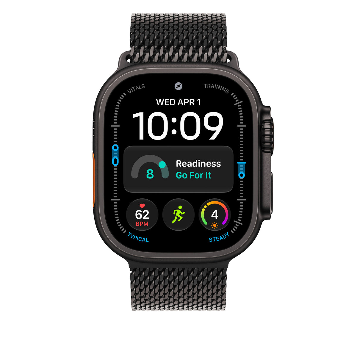 Apple 49mm Black Titanium Milanese Loop - Large